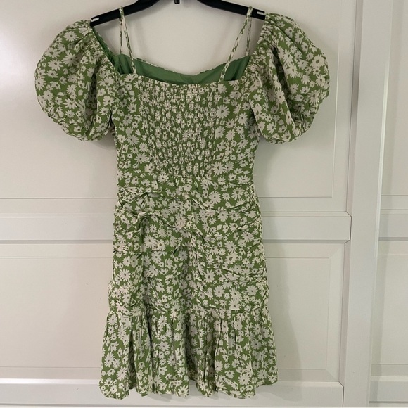 ASTR puff sleeve ruched floral mini print dress 30249 - Picture 5 of 9